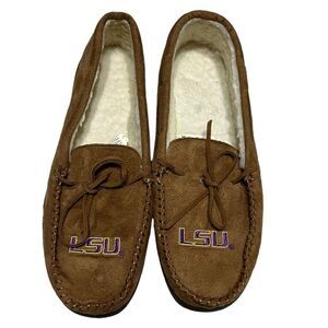 LSU Tigers Moccasin House Shoes NWOT Adult Size Large (11/12) FOCO Warm & Comfy